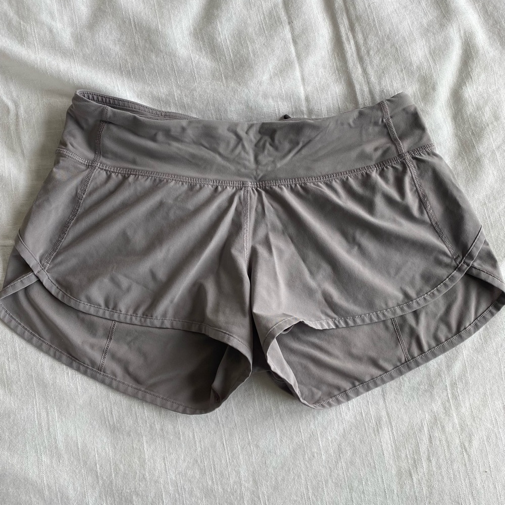 lululemon Purple/Grey Running Shorts